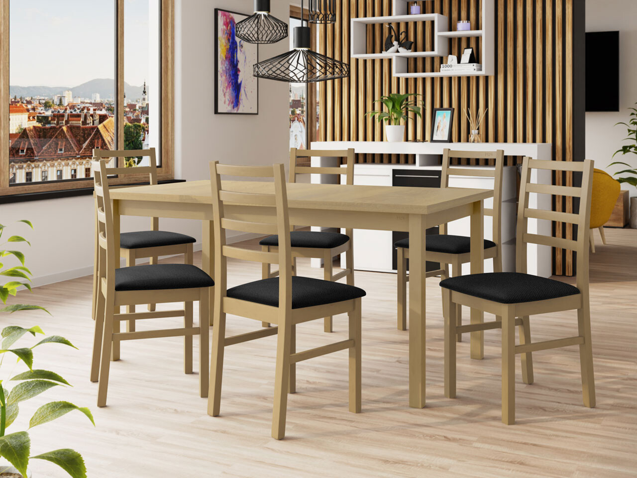 Dining set Victorville 261 (Sonoma oak)