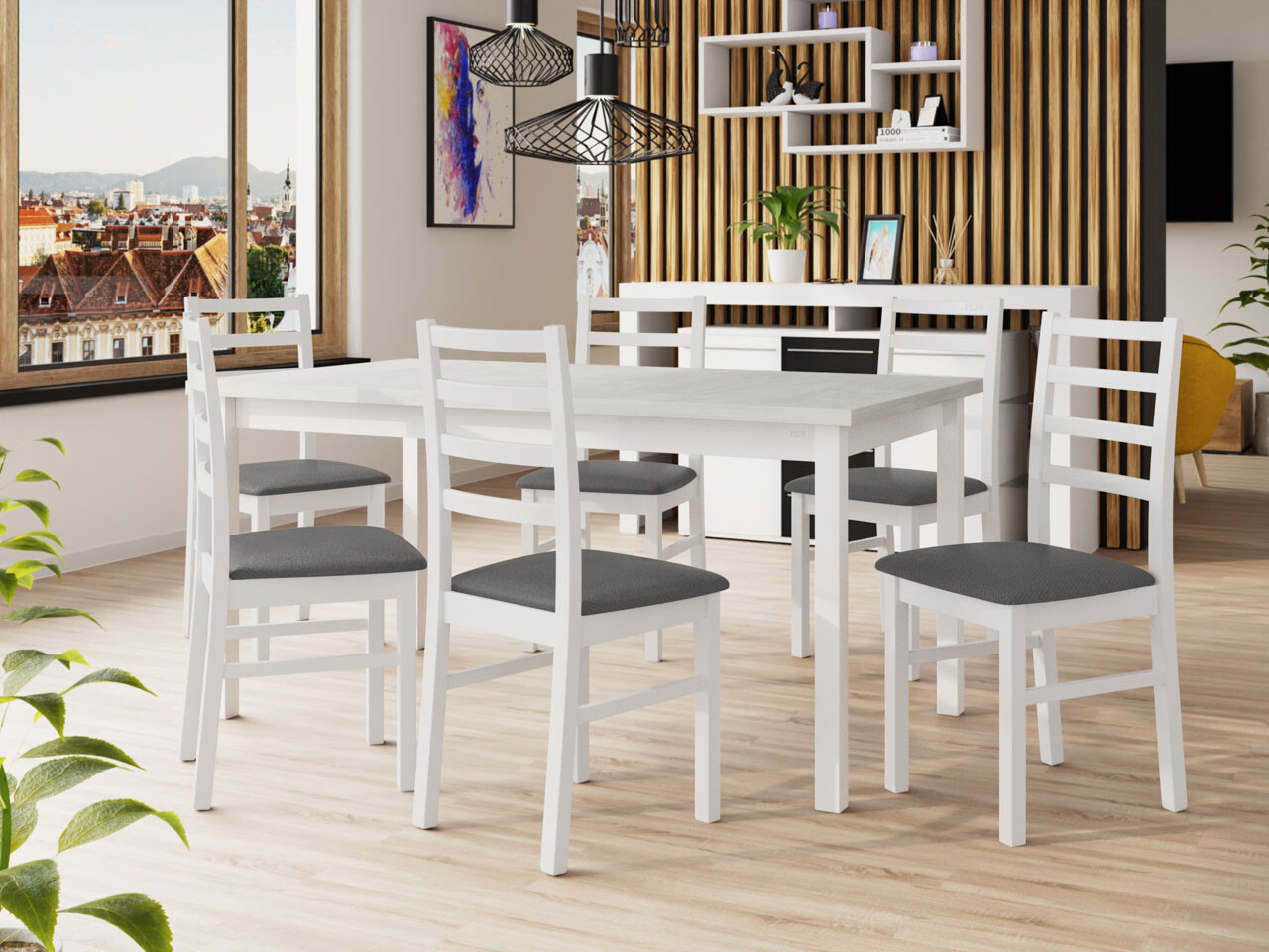 Dining set Victorville 261 (White)