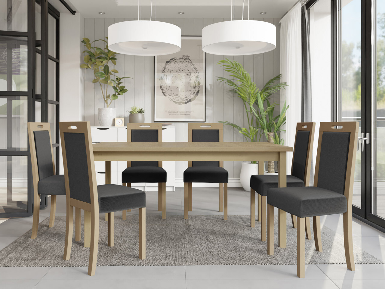 Dining set Victorville 262 (Sonoma oak)