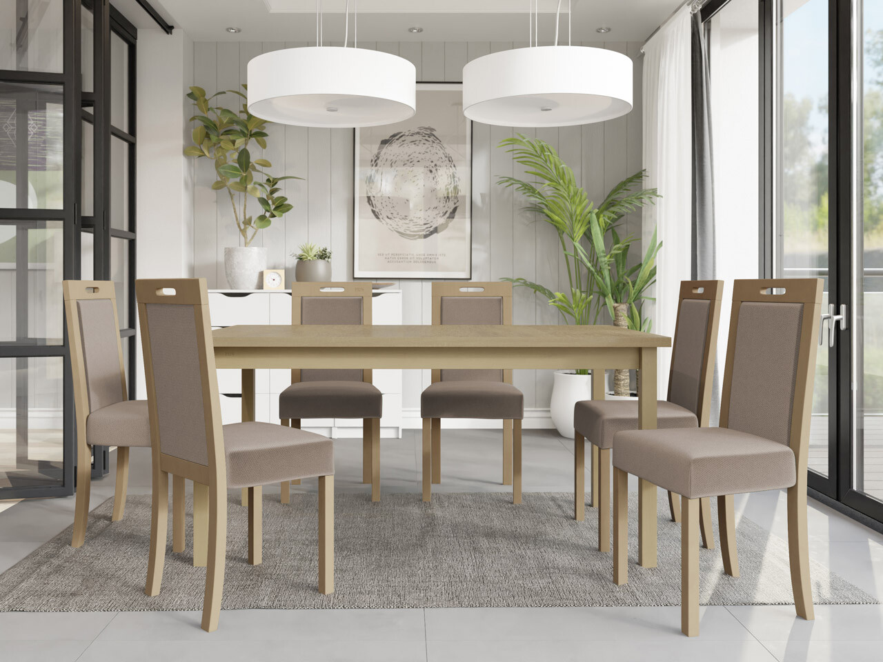 Dining set Victorville 262 (Sonoma oak)