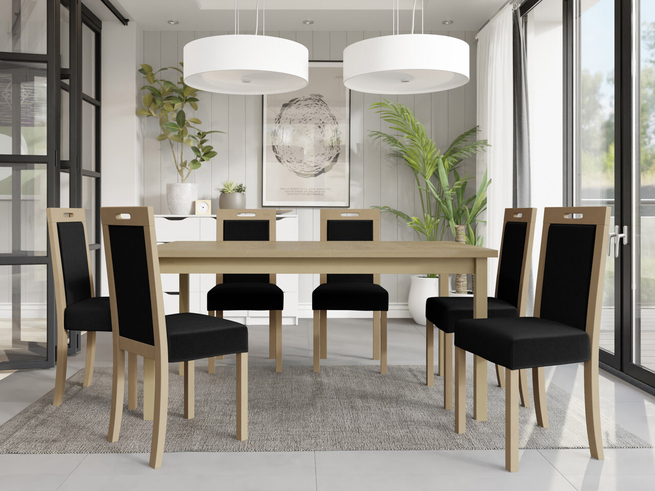 Dining set Victorville 262 (Sonoma oak)
