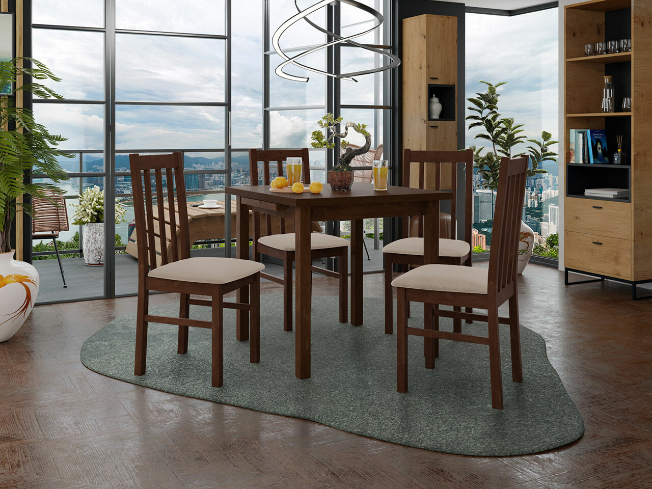 Dining set Victorville 263 (Nut)