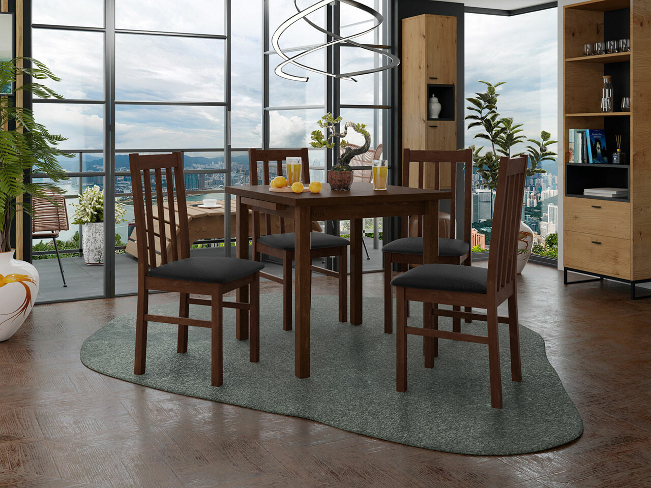 Dining set Victorville 263 (Nut)