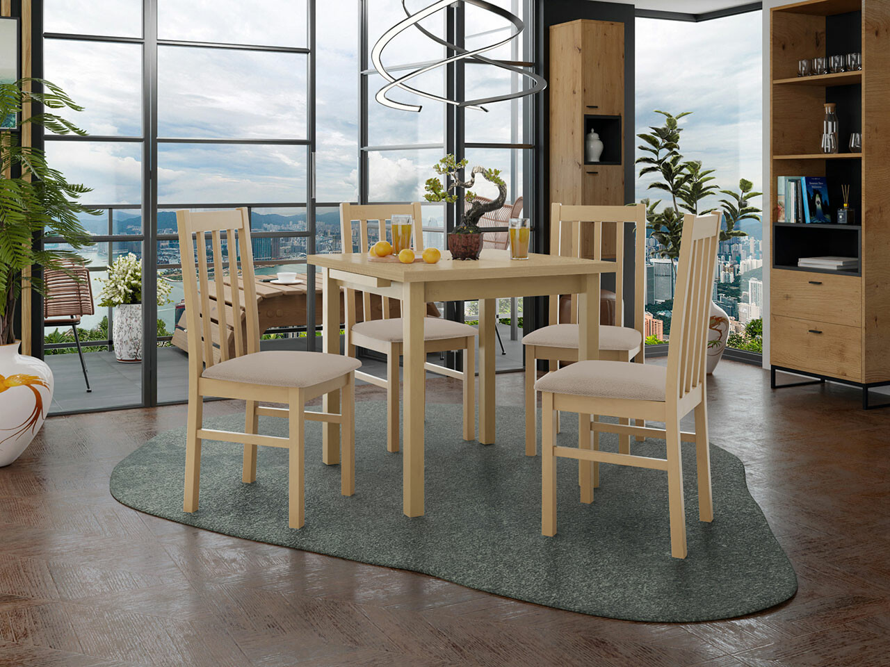Dining set Victorville 263 (Sonoma oak)