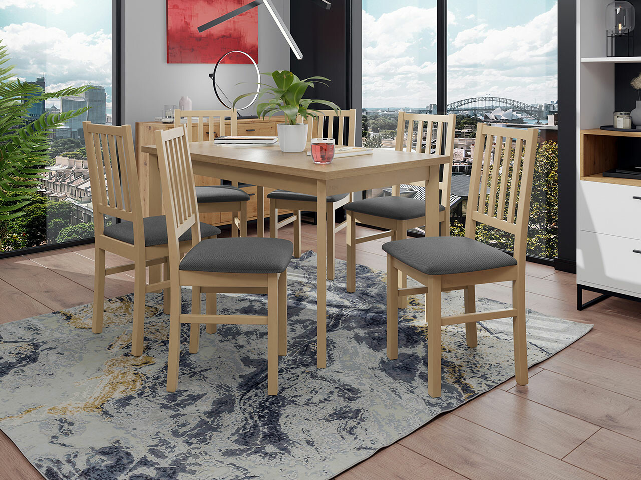 Dining set Victorville 264 (Sonoma oak)