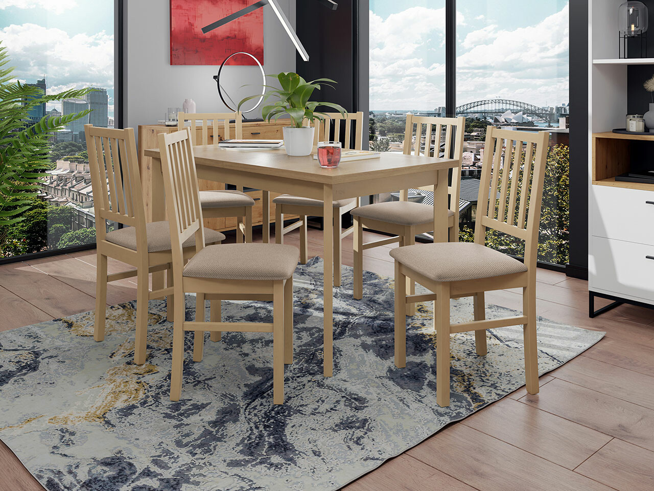 Dining set Victorville 264 (Sonoma oak)