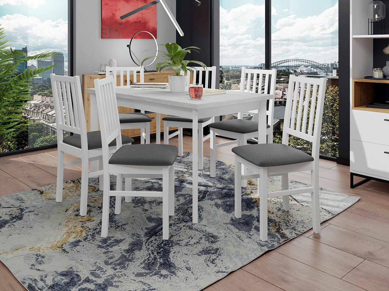 Dining set Victorville 264 (White)