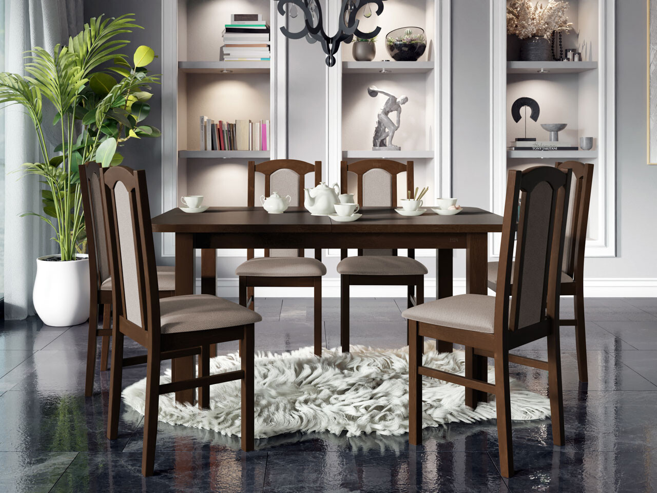 Dining set Victorville 273 (Nut)