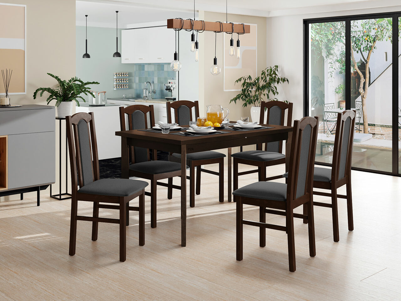 Dining set Victorville 277 (Nut)