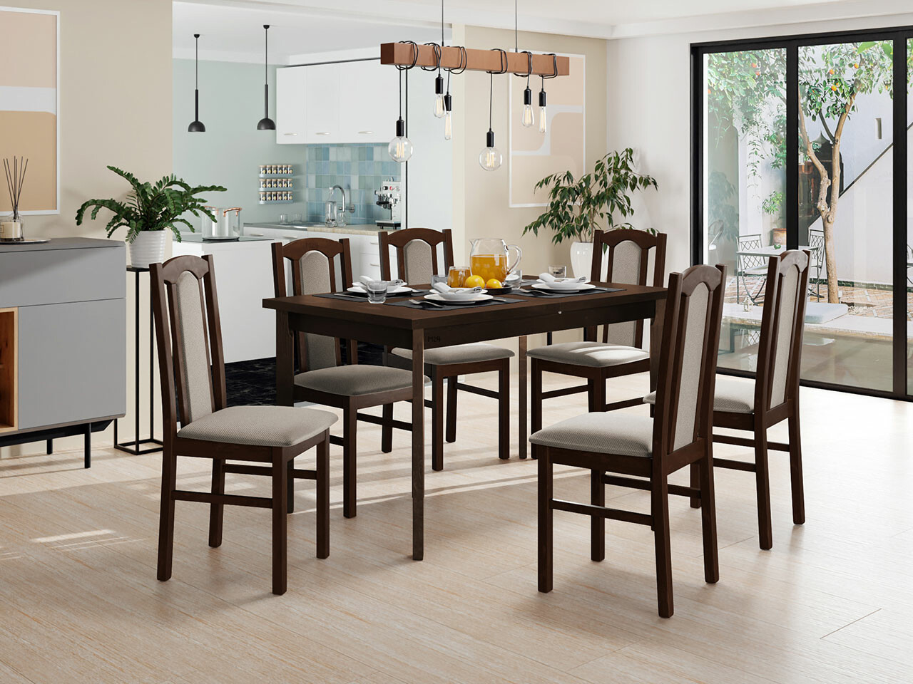 Dining set Victorville 277 (Nut)