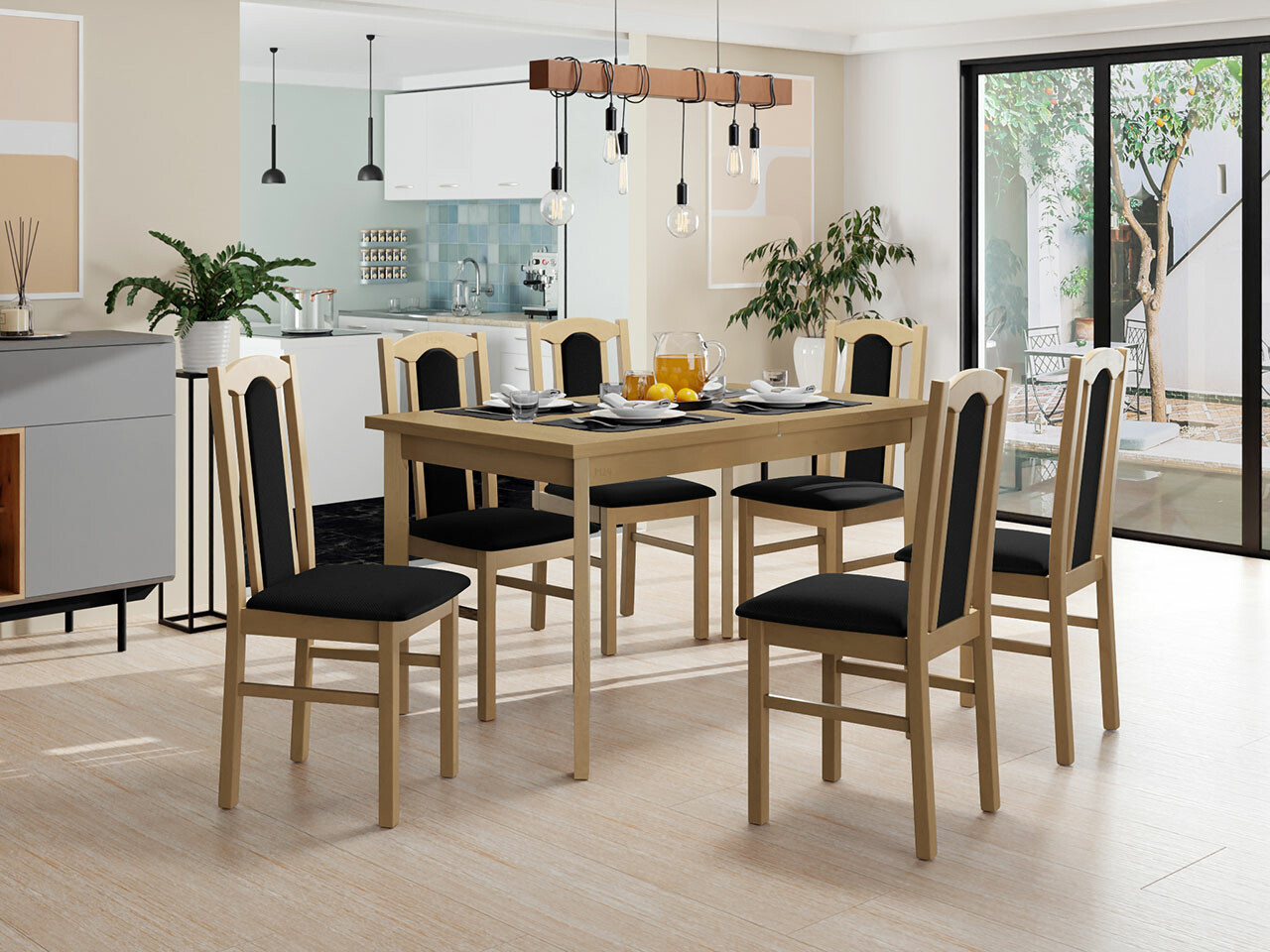 Dining set Victorville 277 (Sonoma oak)