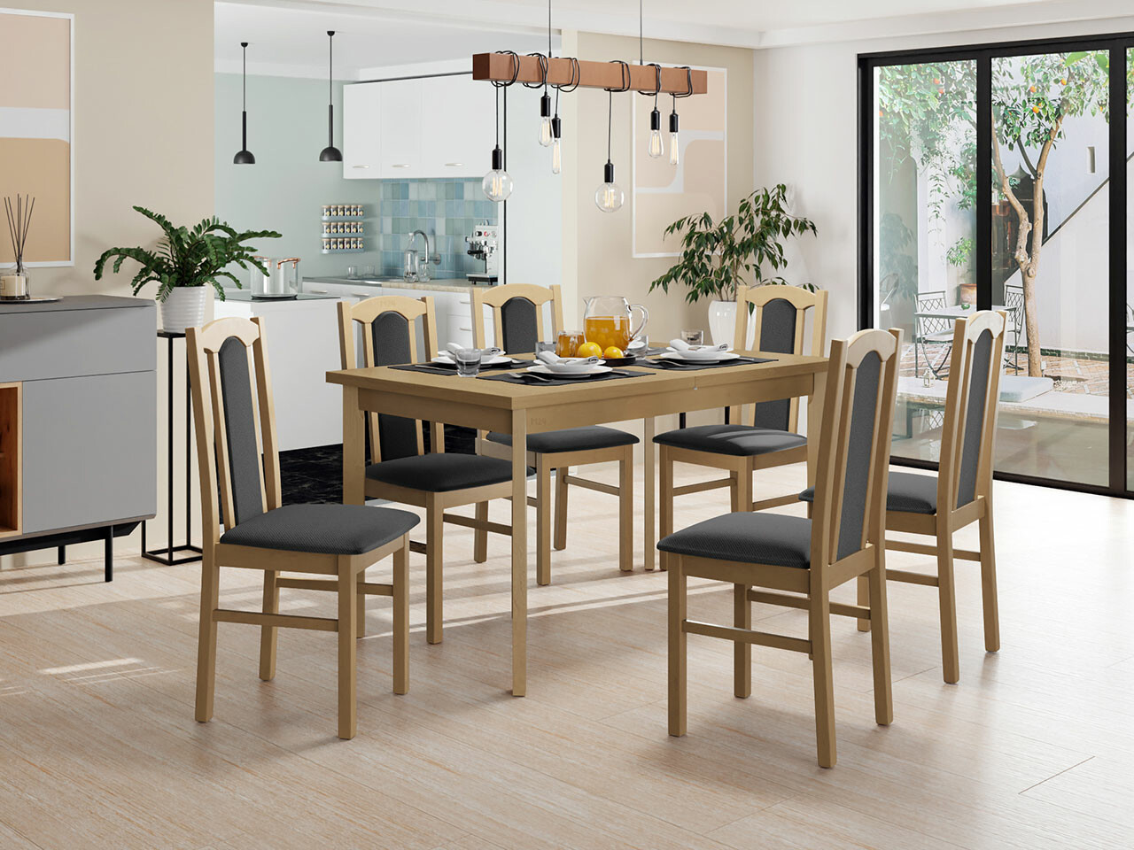 Dining set Victorville 277 (Sonoma oak)