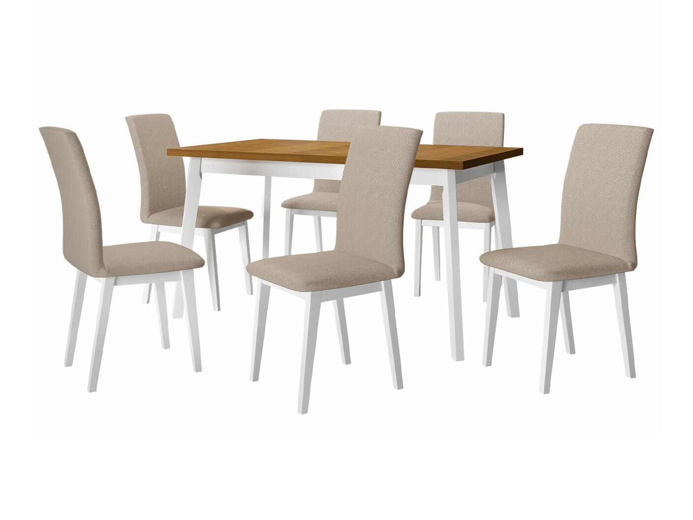 Dining set Victorville 285 (Grandson oak + White)