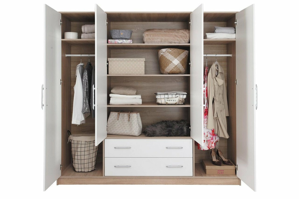 Wardrobe Cavmero 101 (Sonoma oak + White)