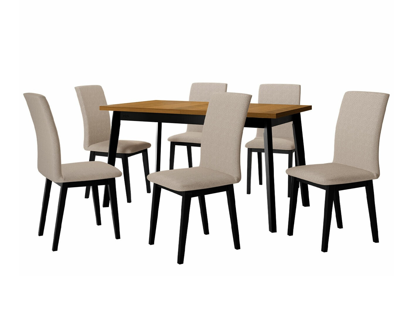 Dining set Victorville 288 (Grandson oak + Black)