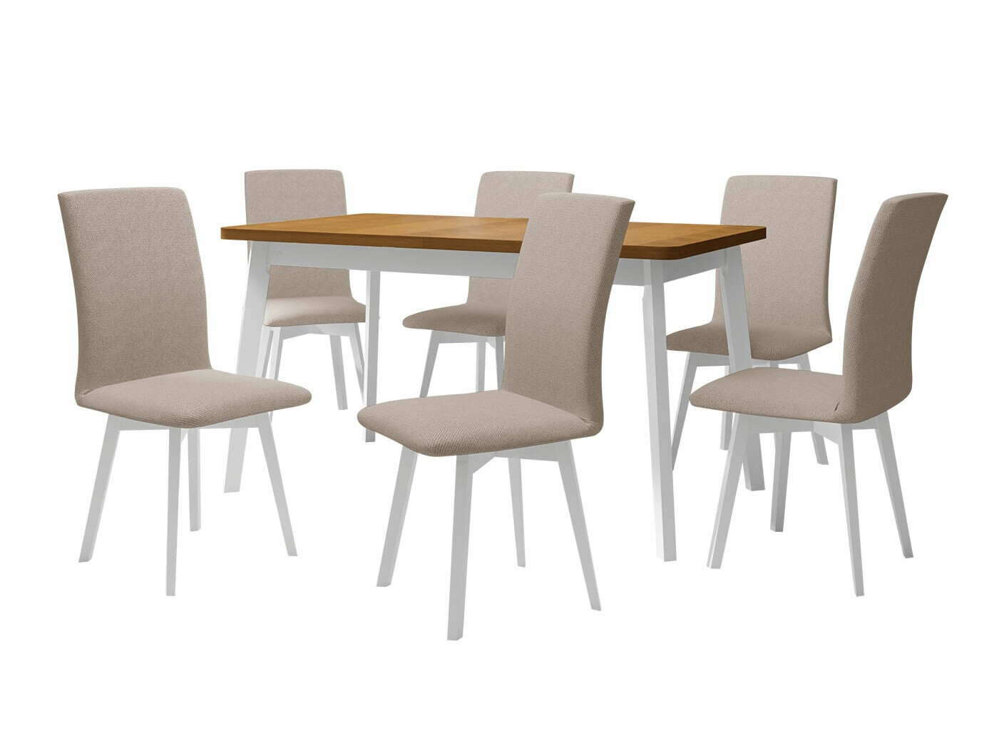 Dining set Victorville 291 (Grandson oak + White)