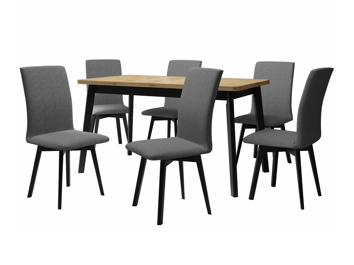Dining set Victorville 292 (Artisan oak + Black)