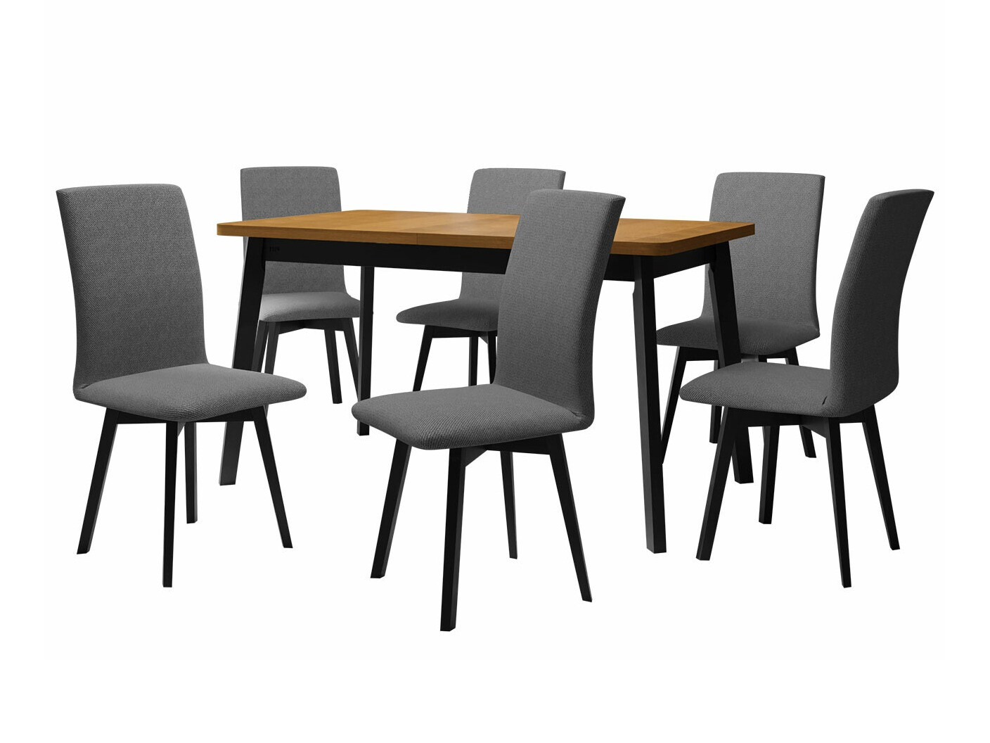 Dining set Victorville 292 (Grandson oak + Black)