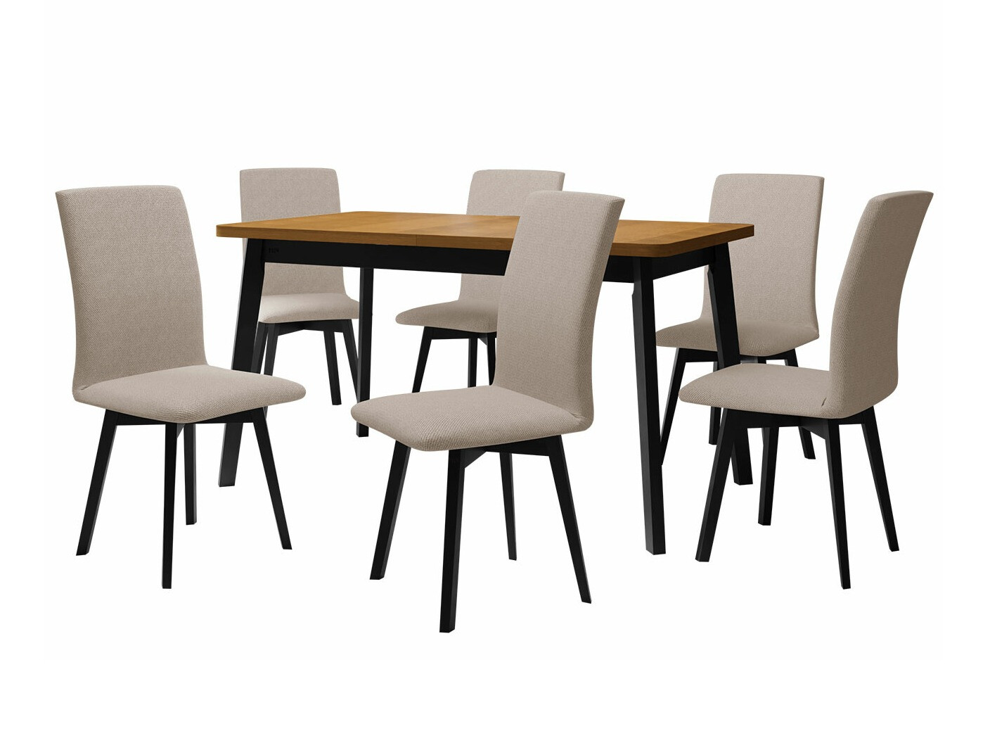 Dining set Victorville 292 (Grandson oak + Black)
