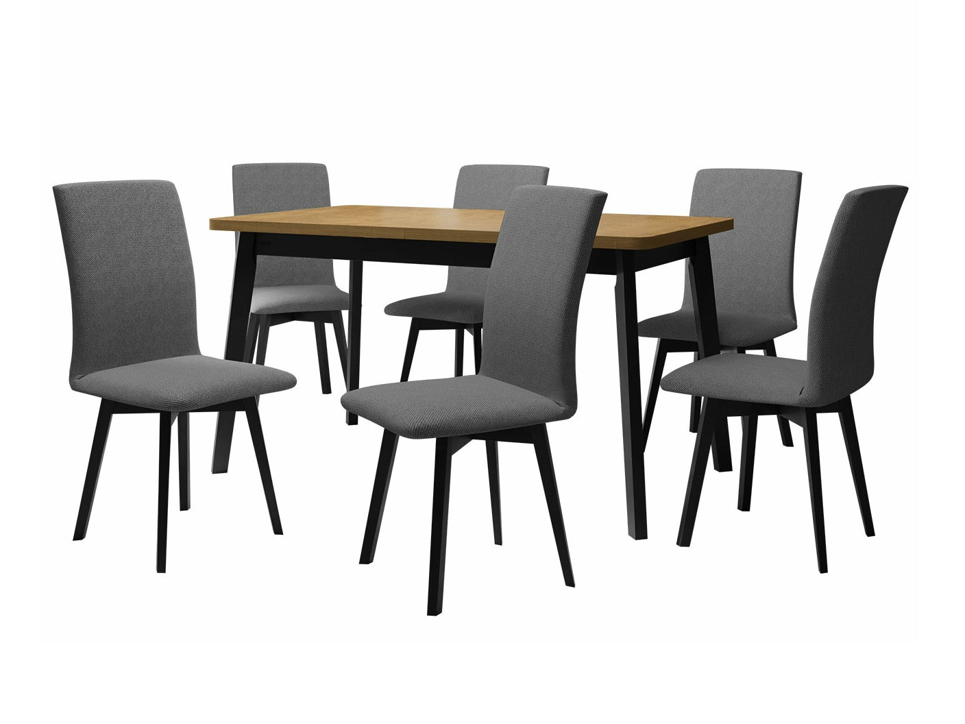 Dining set Victorville 292 (Sonoma oak + Black)