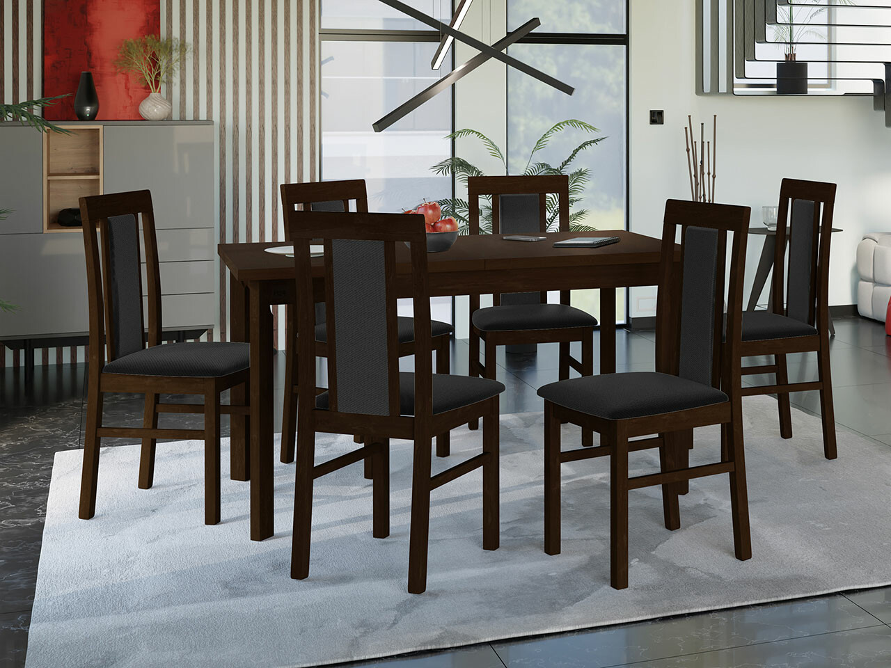 Dining set Victorville 293 (Nut)