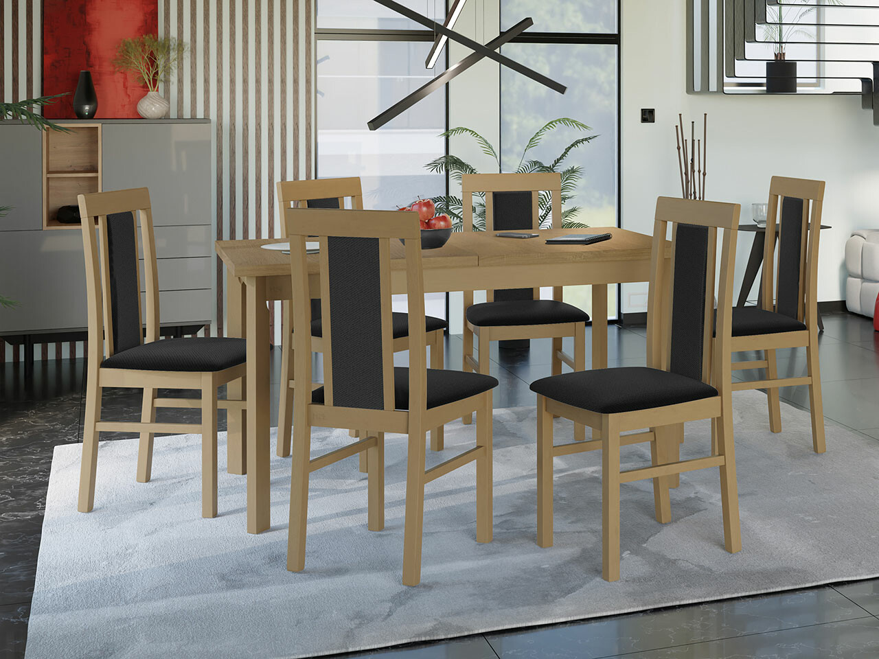 Dining set Victorville 293 (Sonoma oak)