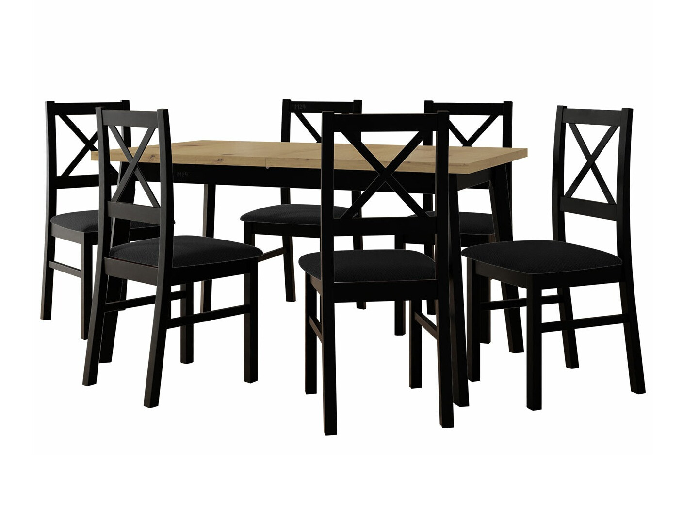 Dining set Victorville 295 (Artisan oak + Black)