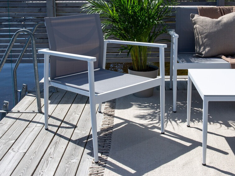 Outdoor furniture set Dallas 4632 (White + Grey)