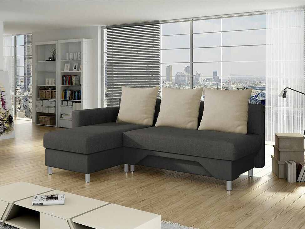 Corner sofa Akron 100 (Suedine 4001 + Suedine 1009)