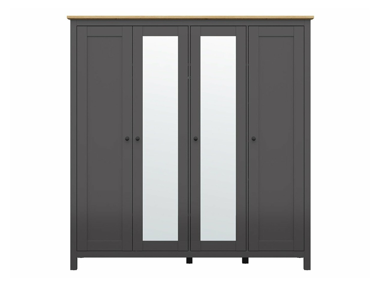 Wardrobe Sordoro 133 (Graphite + Artisan oak)