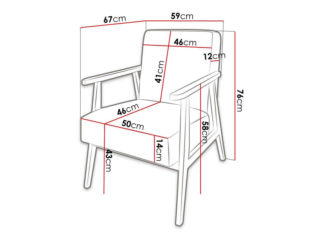Armchair Clovis 100 (Baloo 2074)