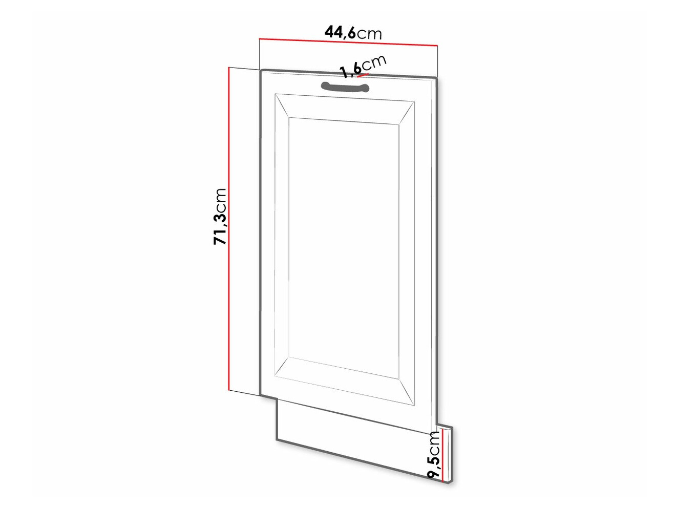 Dishwasher door Retro Grey 146