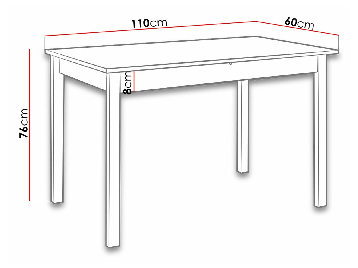 Table Victorville 116 (Sonoma oak)