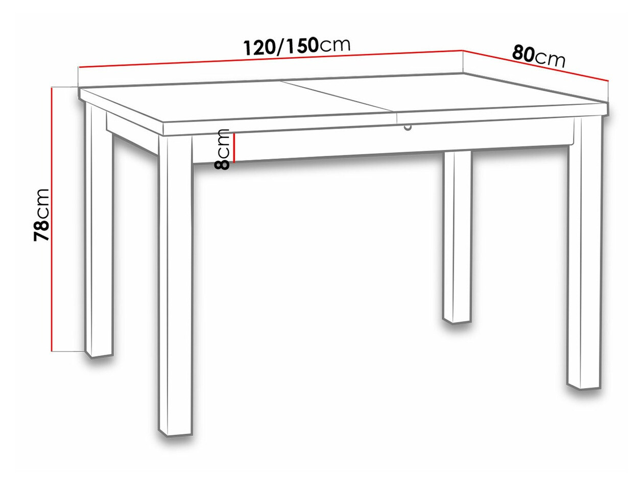 Table Victorville 120 (Nut)