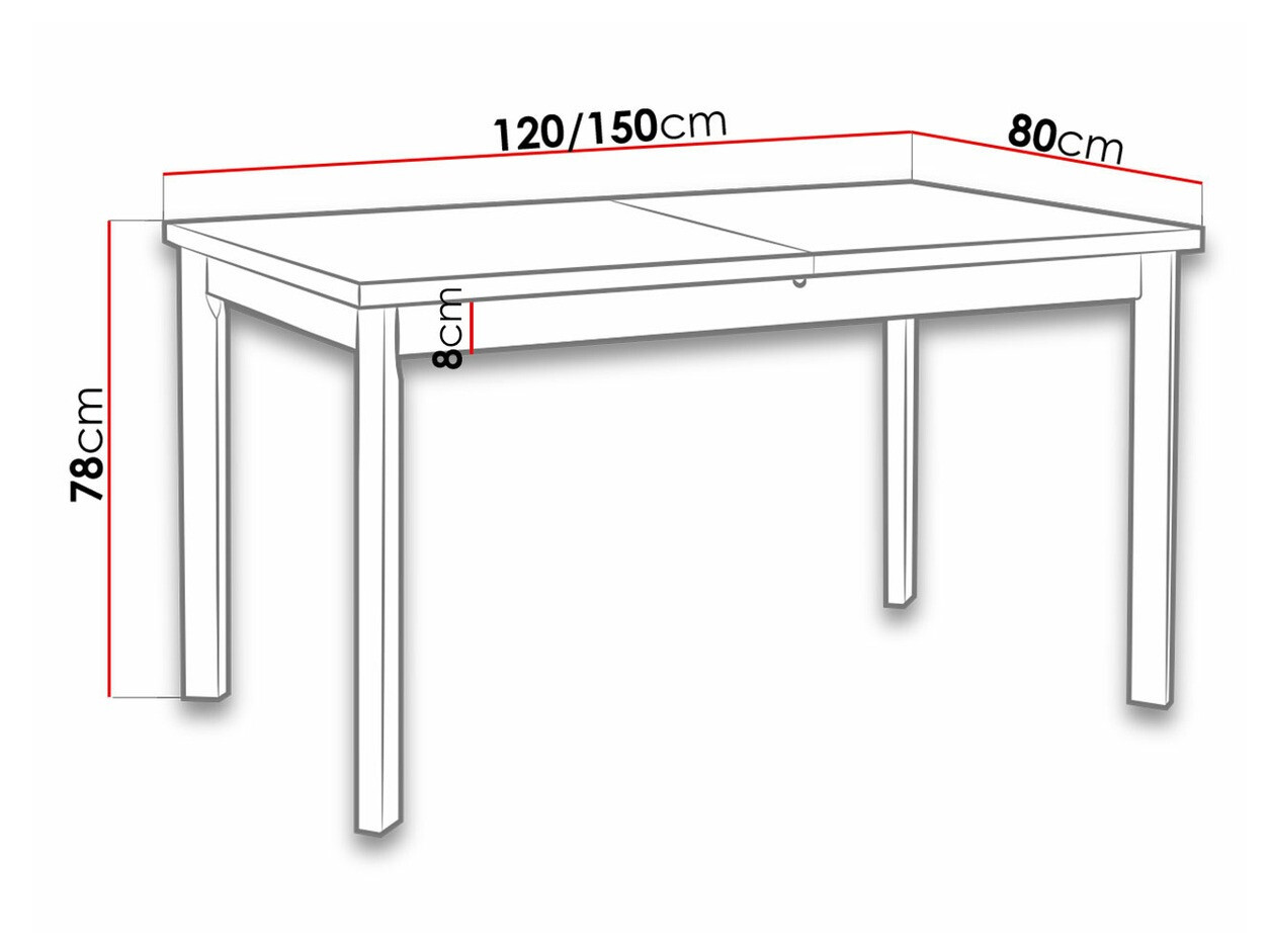 Table Victorville 131 (Nut)