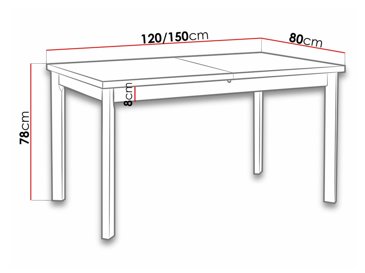 Table Victorville 131 (Sonoma oak)