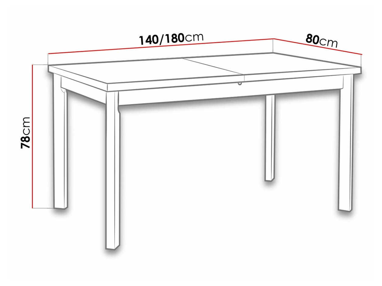 Table Victorville 132 (Nut)