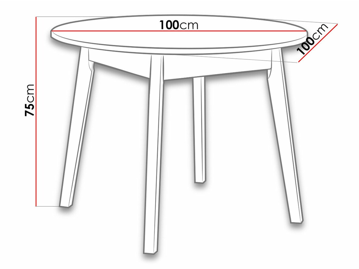 Table Victorville 128 (Grandson oak)