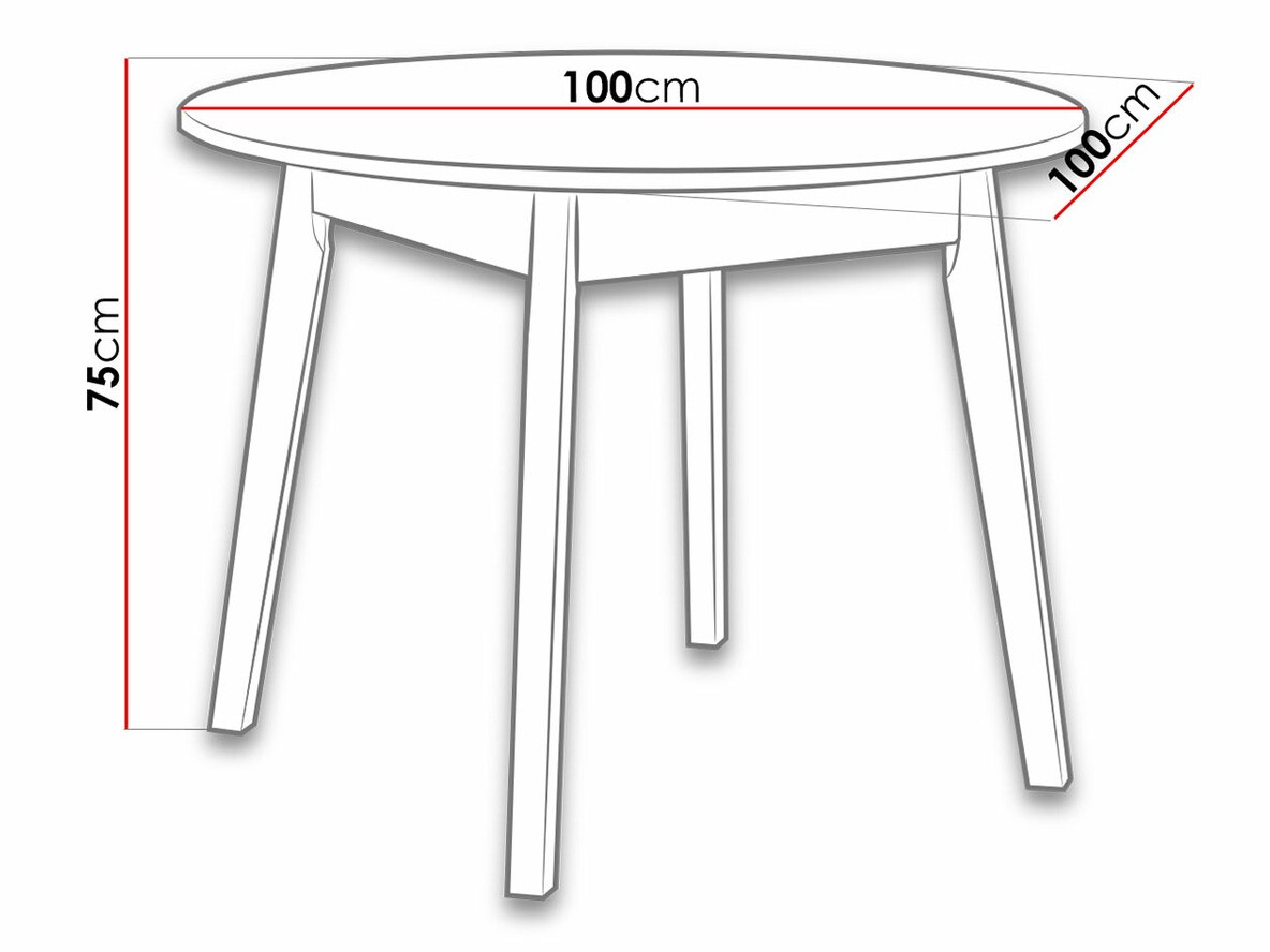 Table Victorville 128 (Grandson oak)