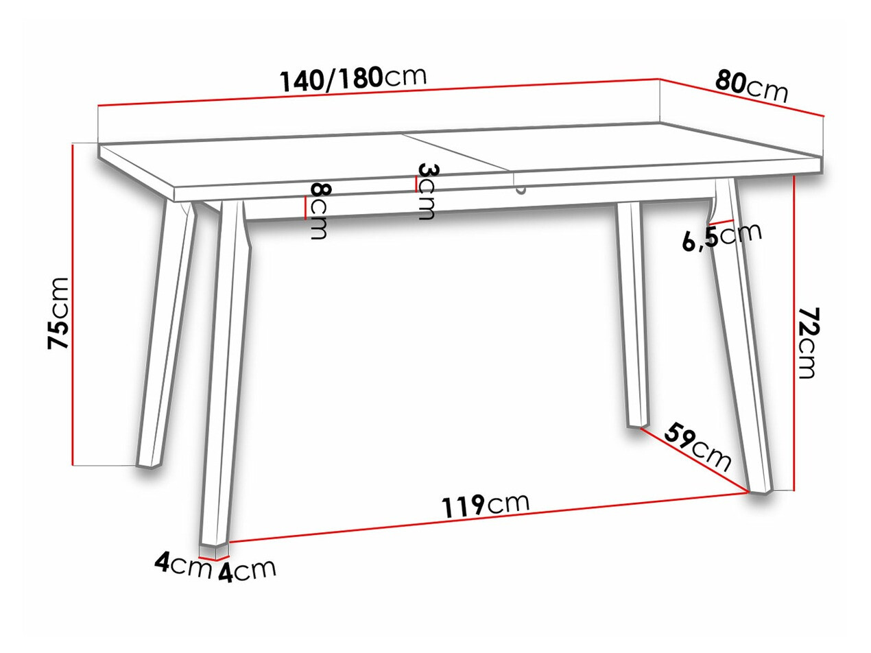 Table Victorville 129 (Artisan oak)