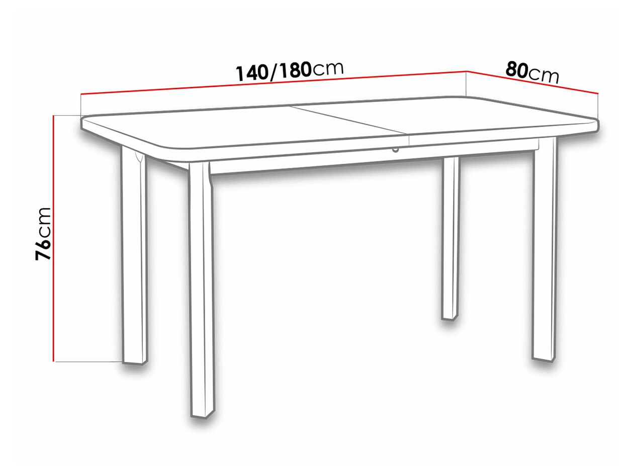 Table Victorville 133 (Sonoma oak)