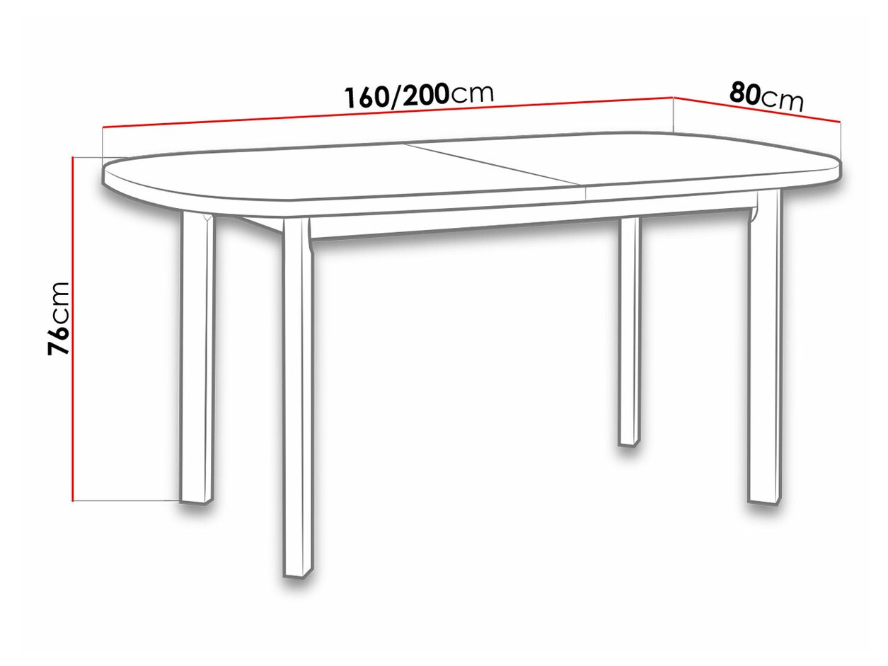 Table Victorville 182 (Sonoma oak)