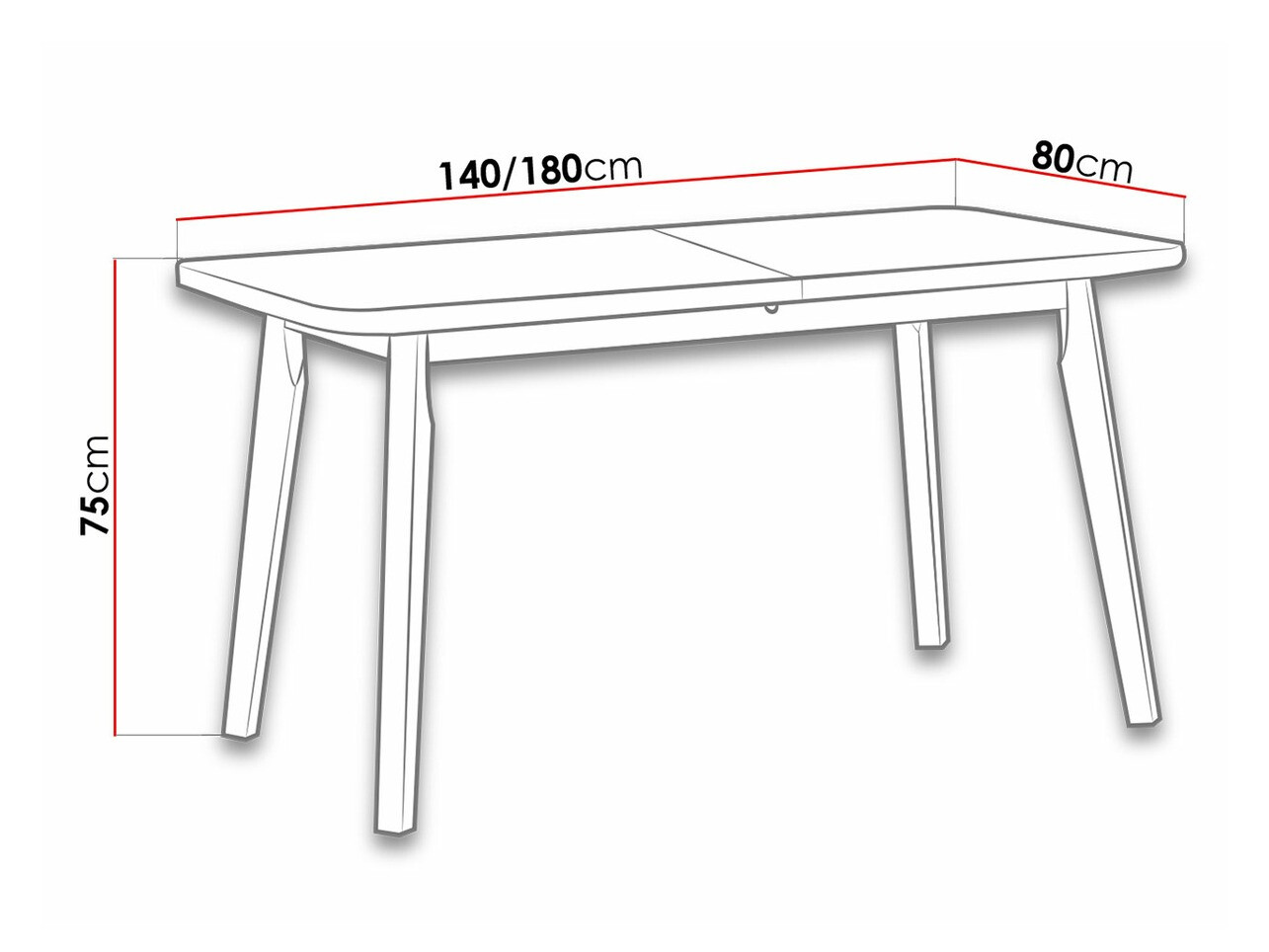 Table Victorville 130 (Sonoma oak)