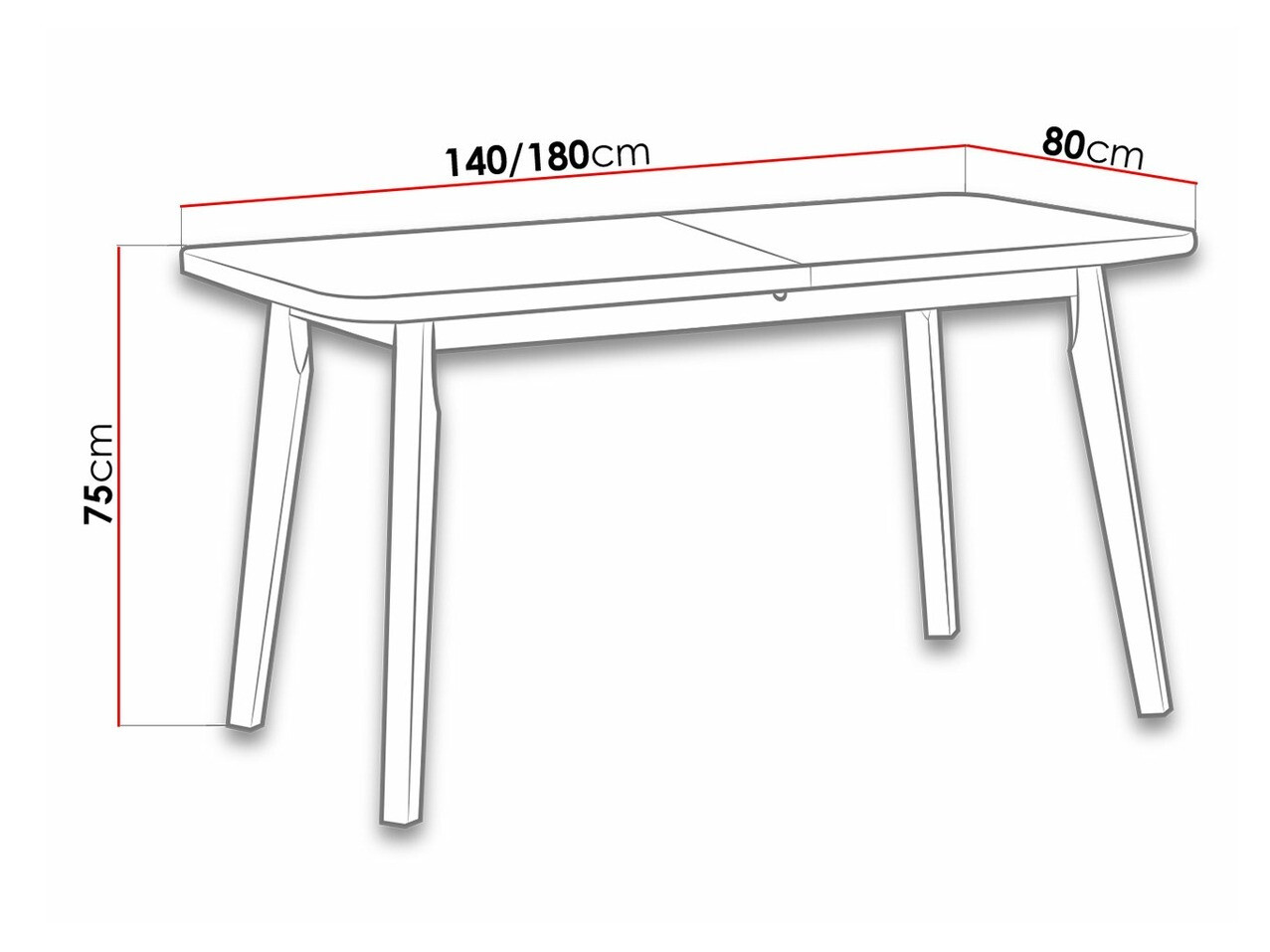 Table Victorville 130 (Sonoma oak)