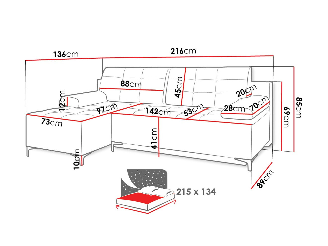 Corner sofa Independence 101 (Ikar 01)