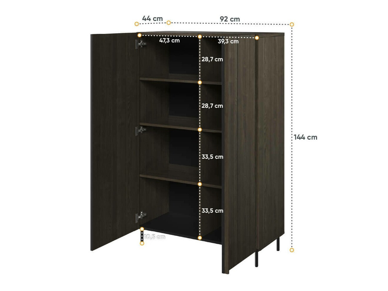 Bookcase Catevari 104