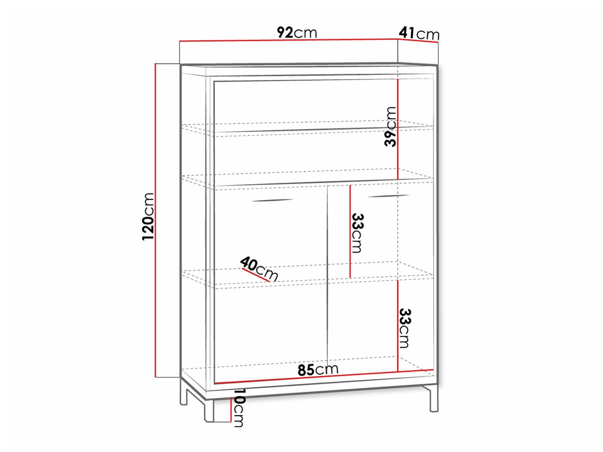 Chest of drawers Etrmoni 103 (Light wood + Oak)