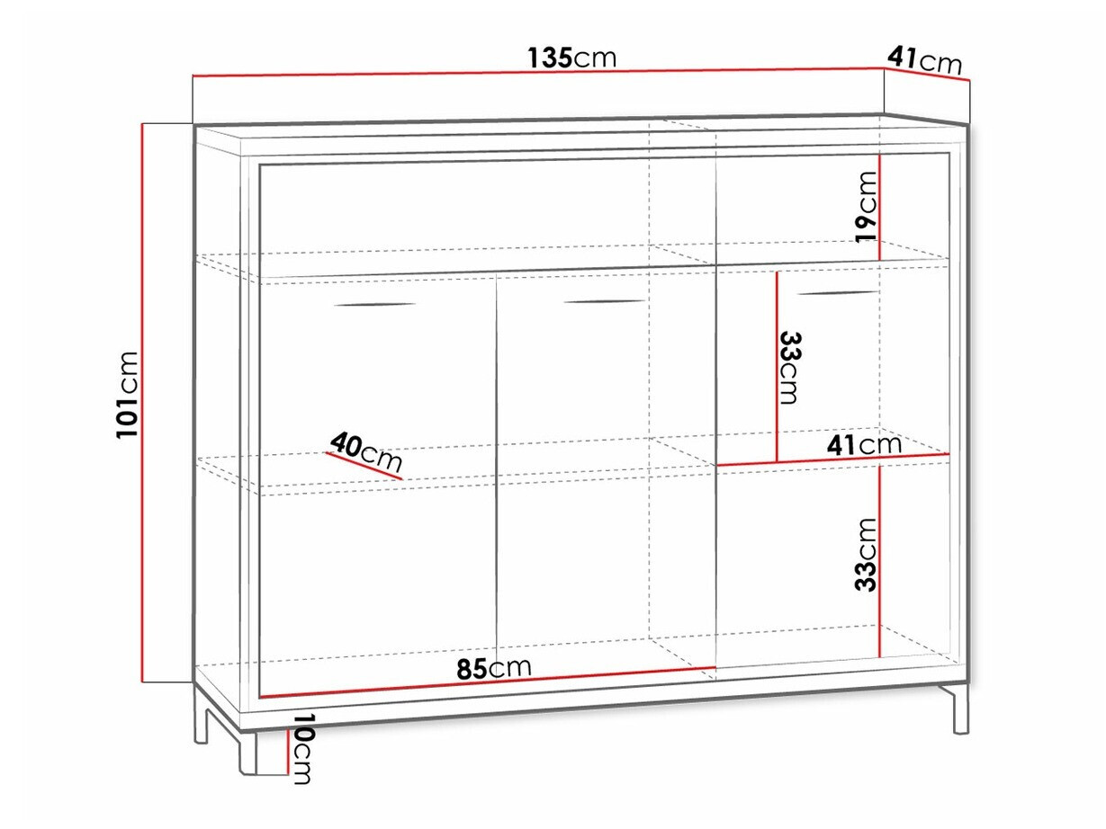 Chest of drawers Etrmoni 104 (Light wood)