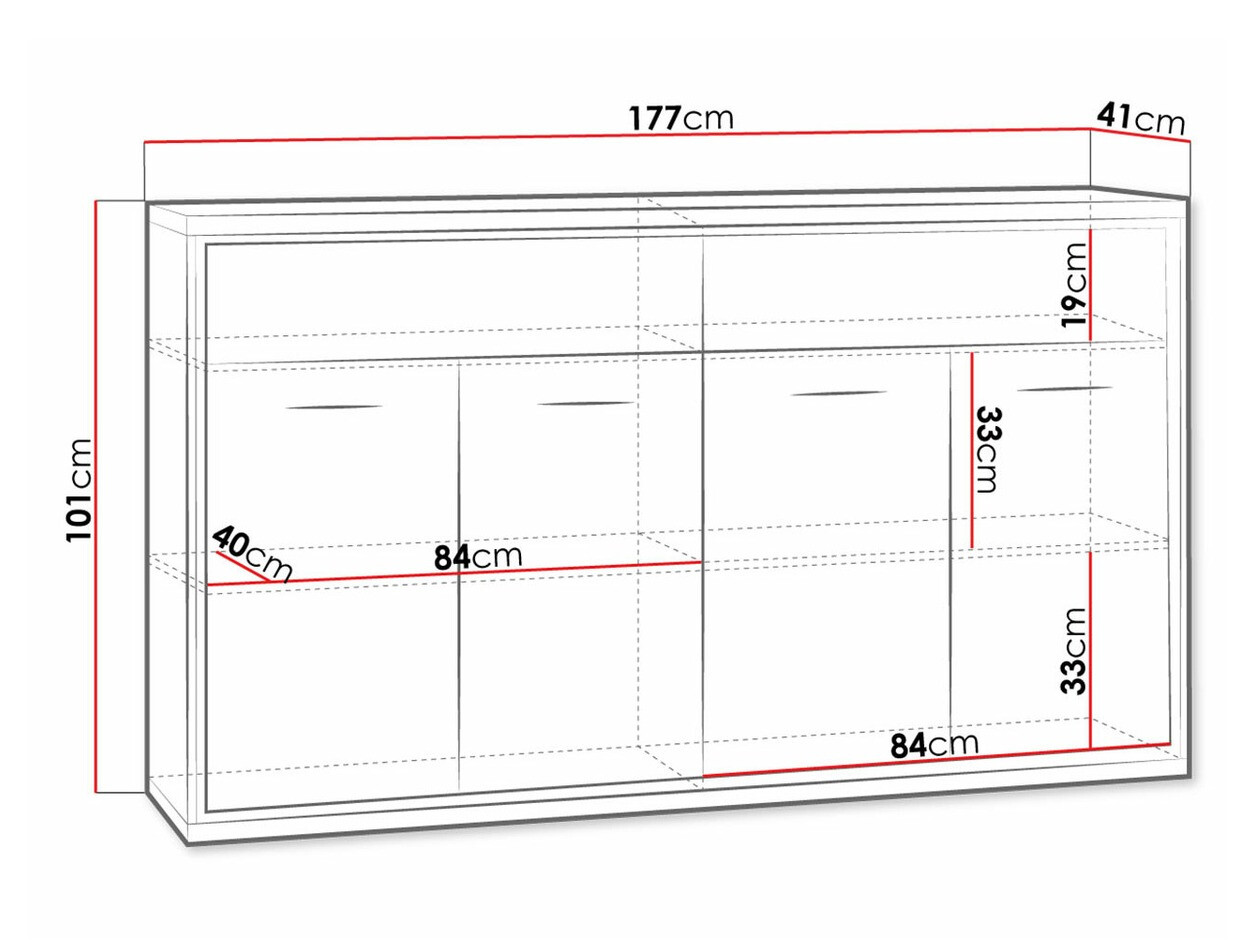 Chest of drawers Etrmoni 105 (Light wood)