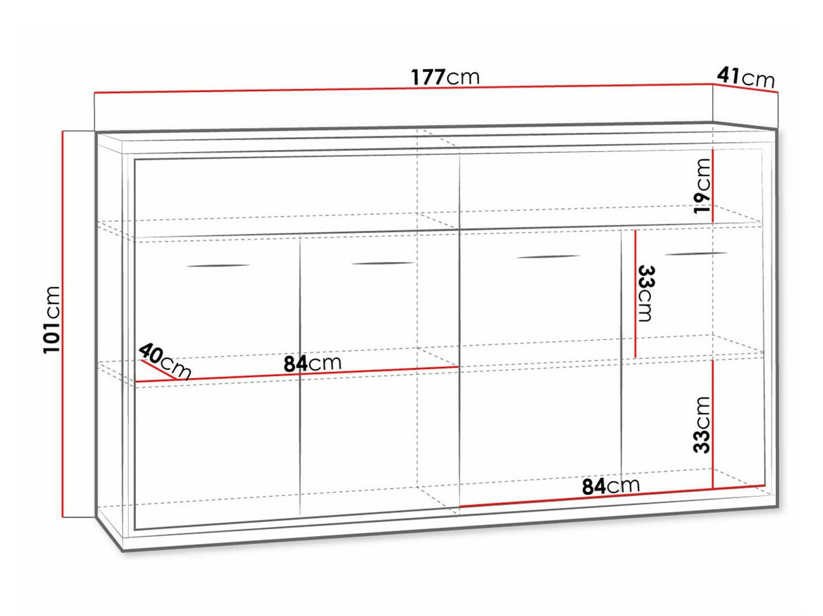 Chest of drawers Etrmoni 105 (Light wood)